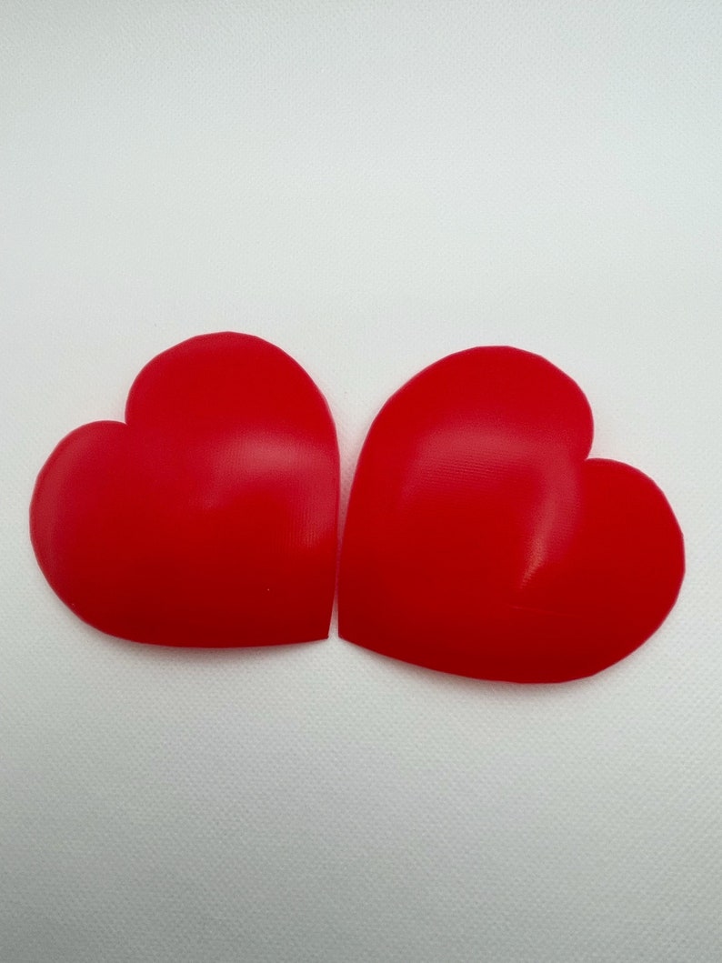 Heart Pastie Blanks 3D printed pasties hard base pasties image 3