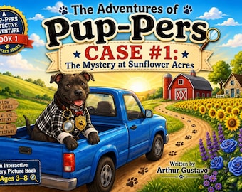 Interactive Children's Detective Book – Pup-Pers Mystery at Sunflower Acres (Ages 3-8) (PDF Download)