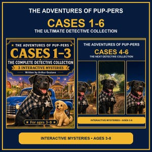 Pup-Pers Cases 1-6 Ultimate Kids Detective Ebook Collection, 6 Interactive Mysteries, Ages 3-8