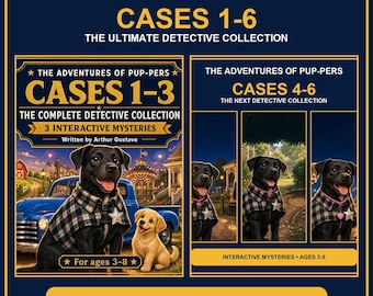 Pup-Pers Cases 1-6 Ultimate Kids Detective Ebook Collection, 6 Interactive Mysteries, Ages 3-8