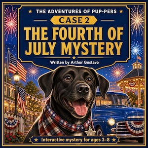 Pup-Pers Fourth of July Mystery, Interactive Kids Detective Ebook, Ages 3–8
