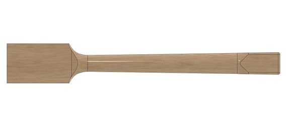 Gitarre Hals Rücken | U6G | 25,5 | 3D CNC CAD STL Datei