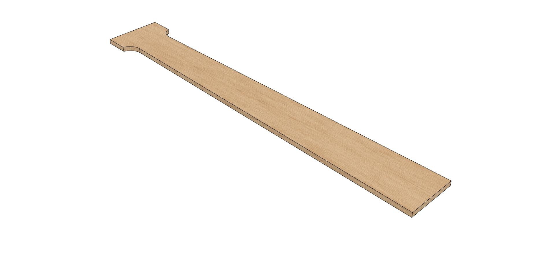 Universal 24.75U Scale Fretboard | 3D CAD Model (STEP F3D Fusion 360 ...