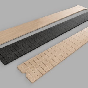 Guitar Fretboard | U6G | 24.75 scale | 3D CNC CAD STL File