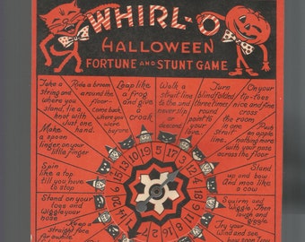 Jogo de adivinhação de Halloween Vintage Whirl-O (download digital)