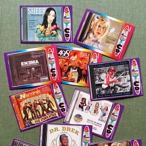 Lot of 10 Silly CDs Premier Edition music band parody trading cards