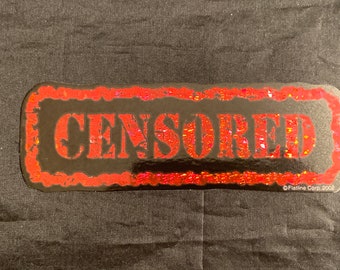 Censored Sticker Etsy