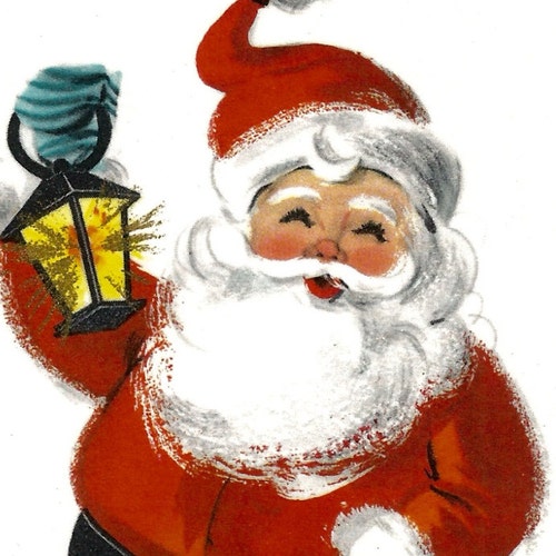 Santa Printable Santa Digital Download Vintage Santa Claus - Etsy