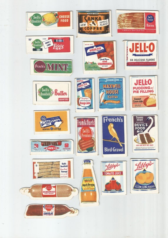 vintage advertising play toy dollhouse miniature food cereal etsy