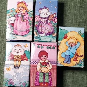 Five vintage Avon Mother Goose Collection childhood rhyme children&#39;s soap original boxes