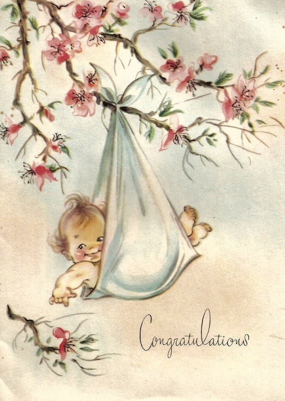 vintage-cute-baby-congratulations-greeting-card-digital-etsy