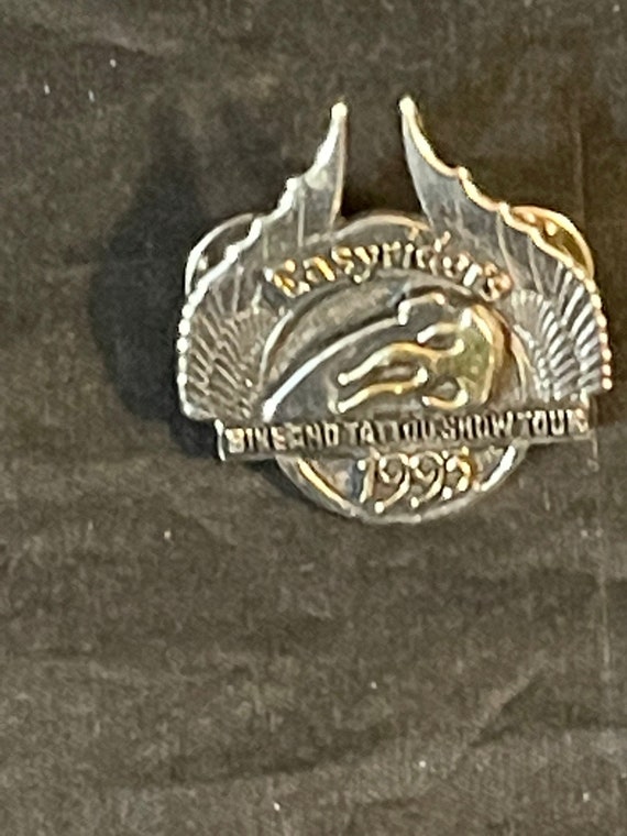 Vintage 1993 Easyriders Bike and Tattoo Show Tour pin… - Gem