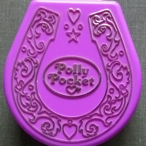 Polly Pocket Pony Ridin&#39; Show horse compact play set 1994 Bluebird Toys