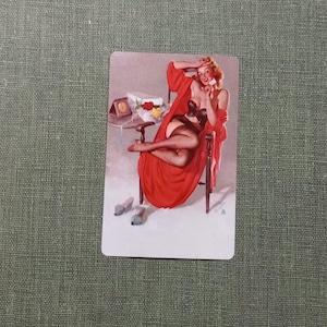 Vintage Gil Elvgren pinup girl girlie complete deck sexy risqué playing cards