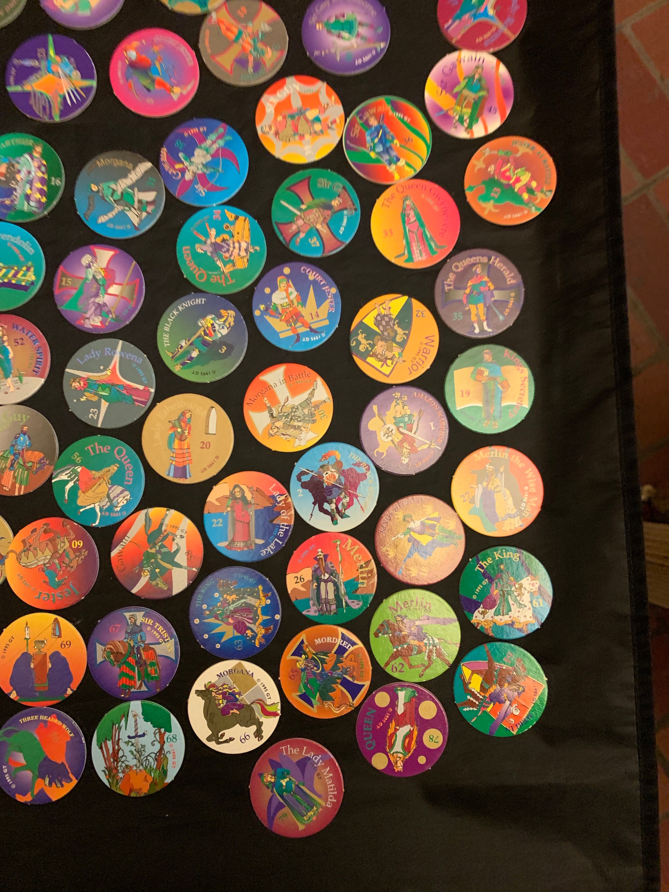 Round Pogs Vintage 1995 GT King Arthur Round Table Pogs Complete Set 162 - Etsy Canada