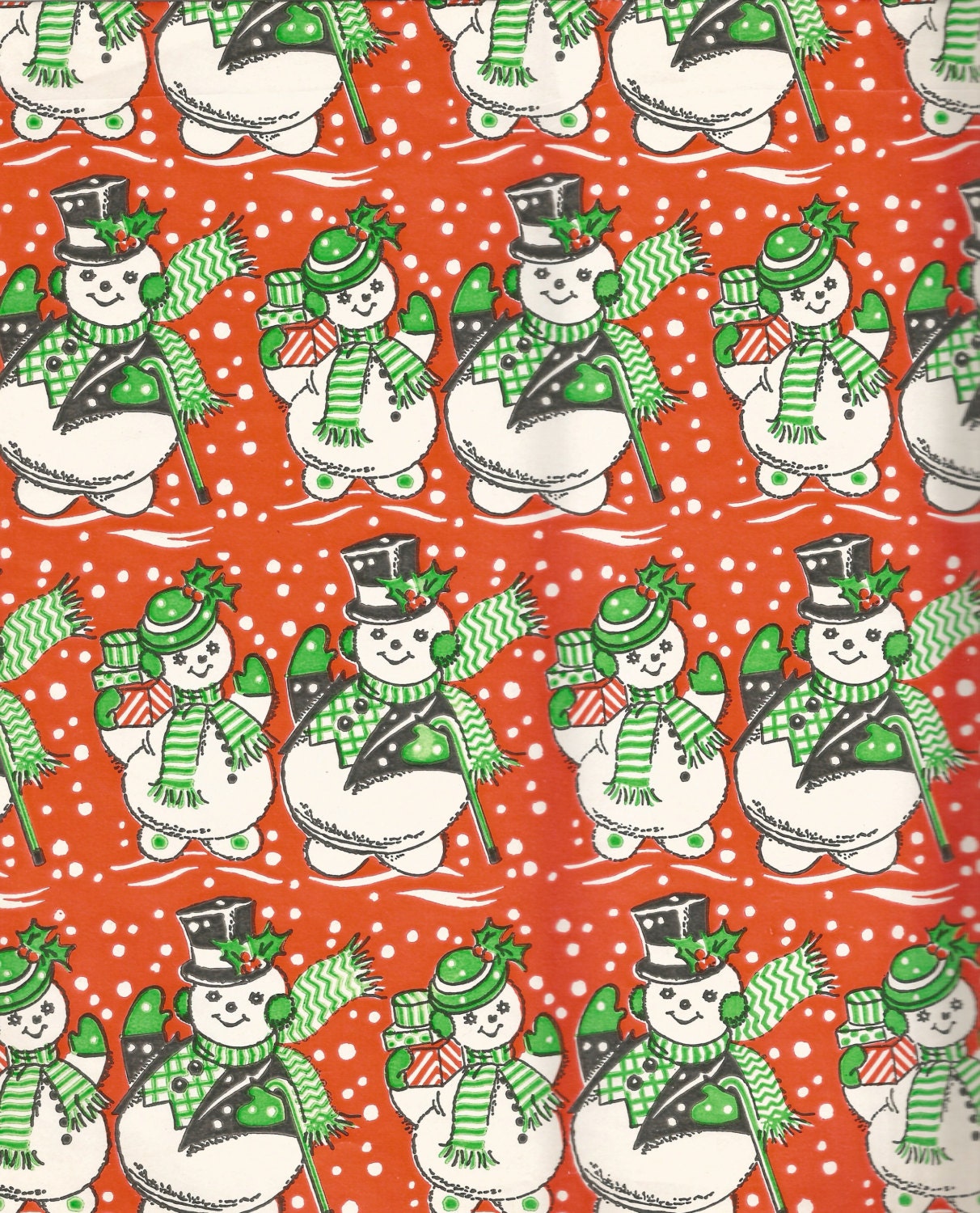 Vintage Christmas Wrapping Paper Download Printable Snowmen -   Vintage  christmas wrapping paper, Vintage wrapping paper, Christmas wrapping