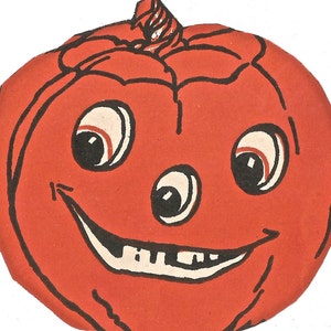 Vintage Halloween JOL die cut Fern Bisel Peat digital download printable image clip art