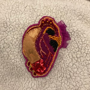 Pin, brooch Crying Heart
