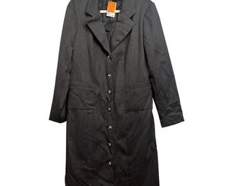 Veste longue vintage NWT Harve Benard en laine mélangée 14 Tailored Corpcore Career