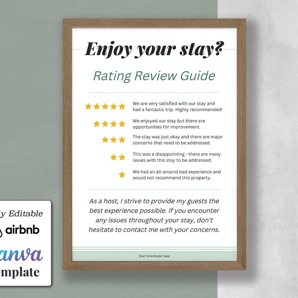 Review Request Card Etsy