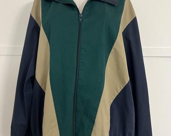 Vintage Alfred Dunner Colorblock Jacket Size 18 90s Streetwear USA Retro