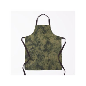 Tie Dye Print Apron, Work Apron, Unisex Apron, Heavy color, Wood Green