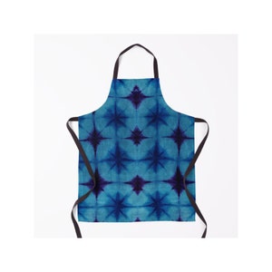 Tie Dye Print Apron, Work Apron, Unisex Apron, Heavy color, Blue