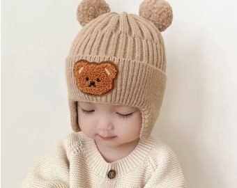 Kid knitting hat