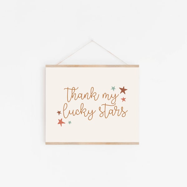 Thank my lucky stars printable art - INSTANT DOWNLOAD