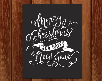 Christmas printable wall art, Instant Download