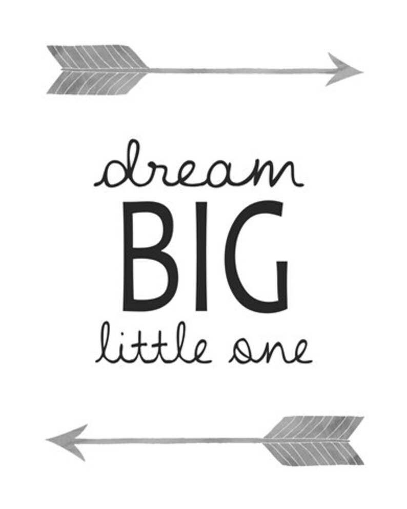 Dream big little one printable nursery art Instant Download | Etsy