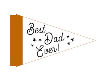 Bandeira do Dia dos Pais para impressão - DOWNLOAD INSTANTÂNEO