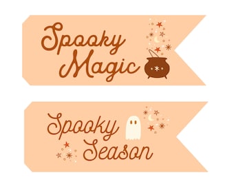 Halloween printable flag - INSTANT DOWNLOAD