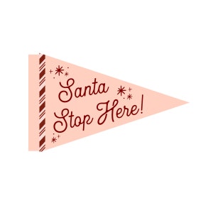 Christmas flag printable - INSTANT DOWNLOAD