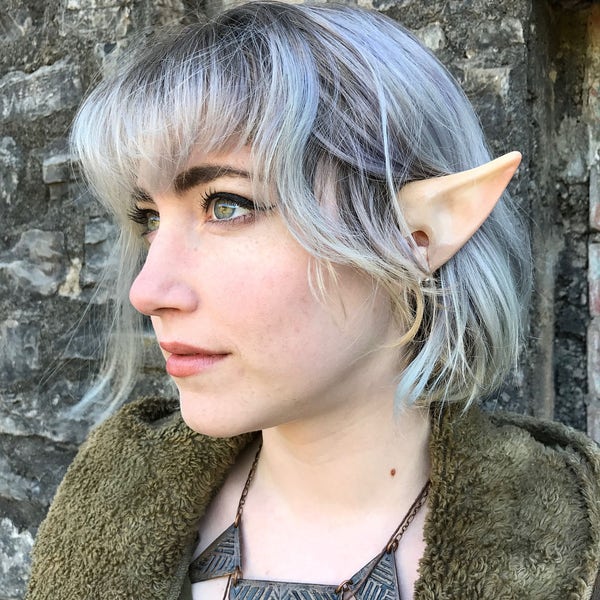 Custom Painted Elf Ears for Anime Fairy Lup Link or Zelda Cosplay and Costumes