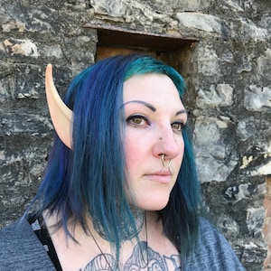 Custom Painted Extra Long Elf Ears for Link Warcraft Night Elf Elf Cosplay and Costumes