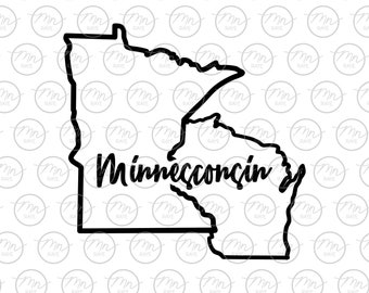 Minnesconsin svg, Minnesconsin, state, minnesota, wisconsin, minnesota wisconsin merged, MN, WI, mn svg, wi svg