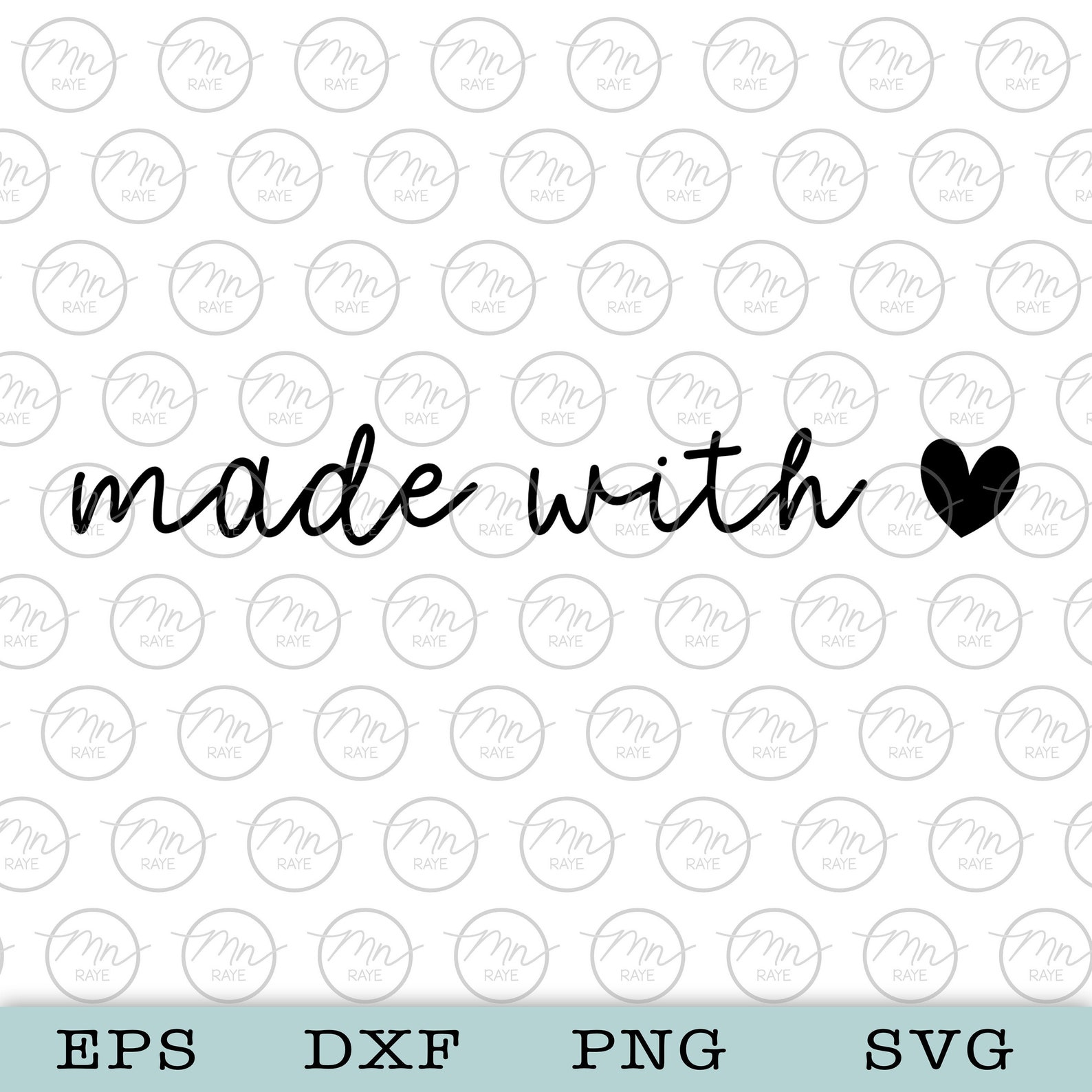 Made With Love Svg Love Digital Clipart Svg Files for - Etsy