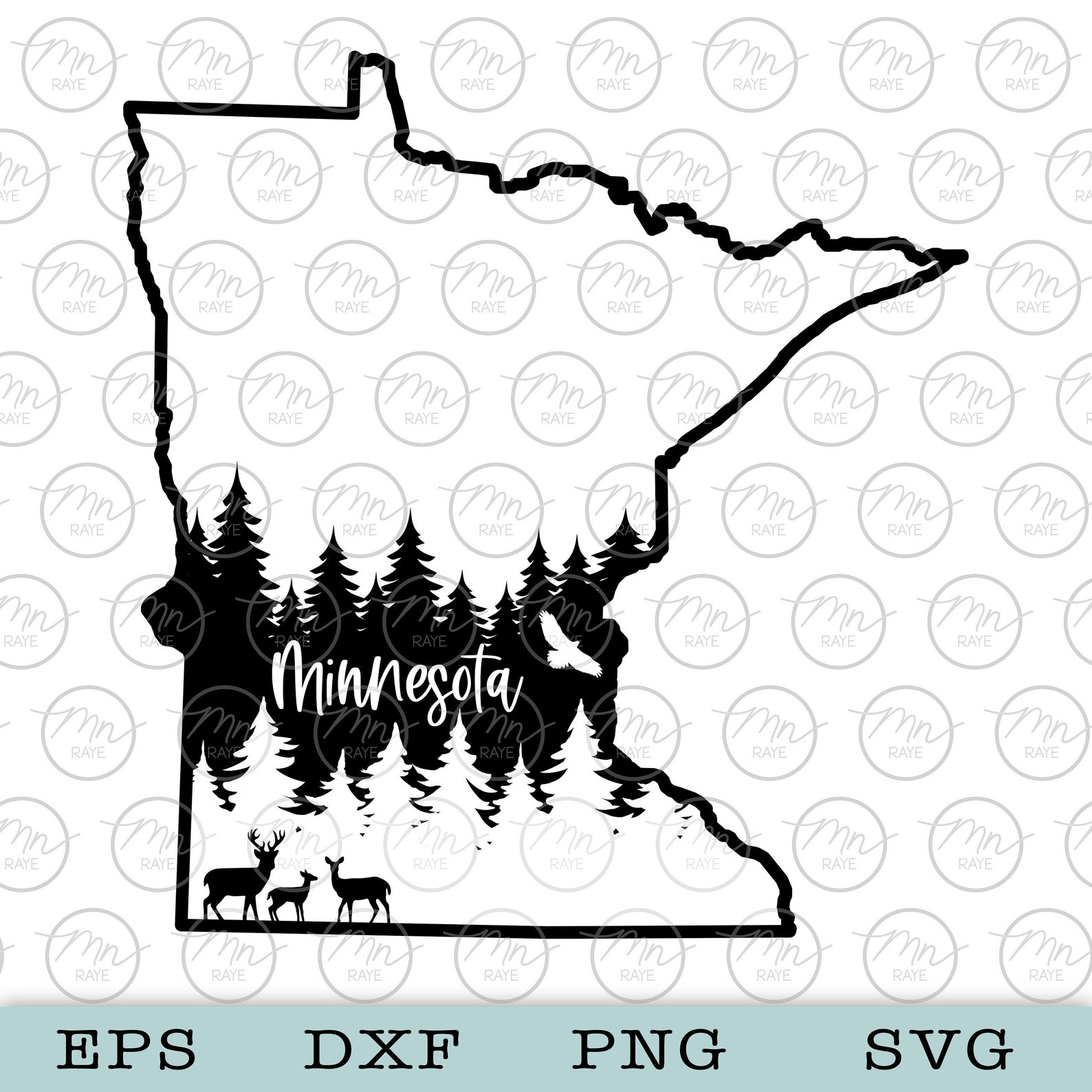 Trees Minnesota Svg, Nature Svg, Outdoor Svg, Nature Silhouette, Svg ...