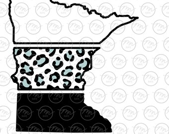 Minnesota svg, MN svg, Leopard svg, silhouette, svg, png, dxf, MN, Minnesota, minnesota leopard, leopard, pattern, pattern svg