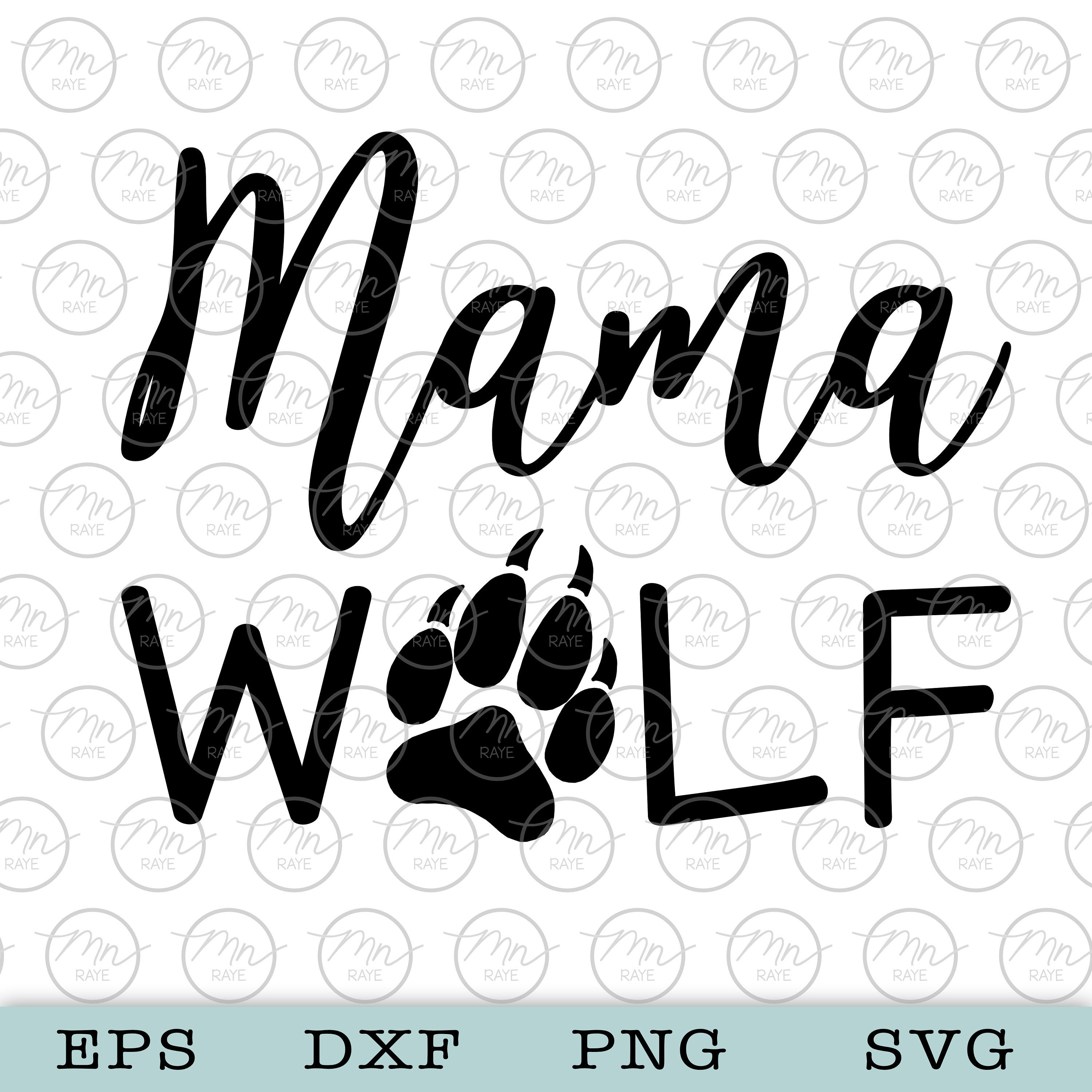 Mama Wolf Svg Clipart Svg Files for Cricut Silhouette Cut Etsy
