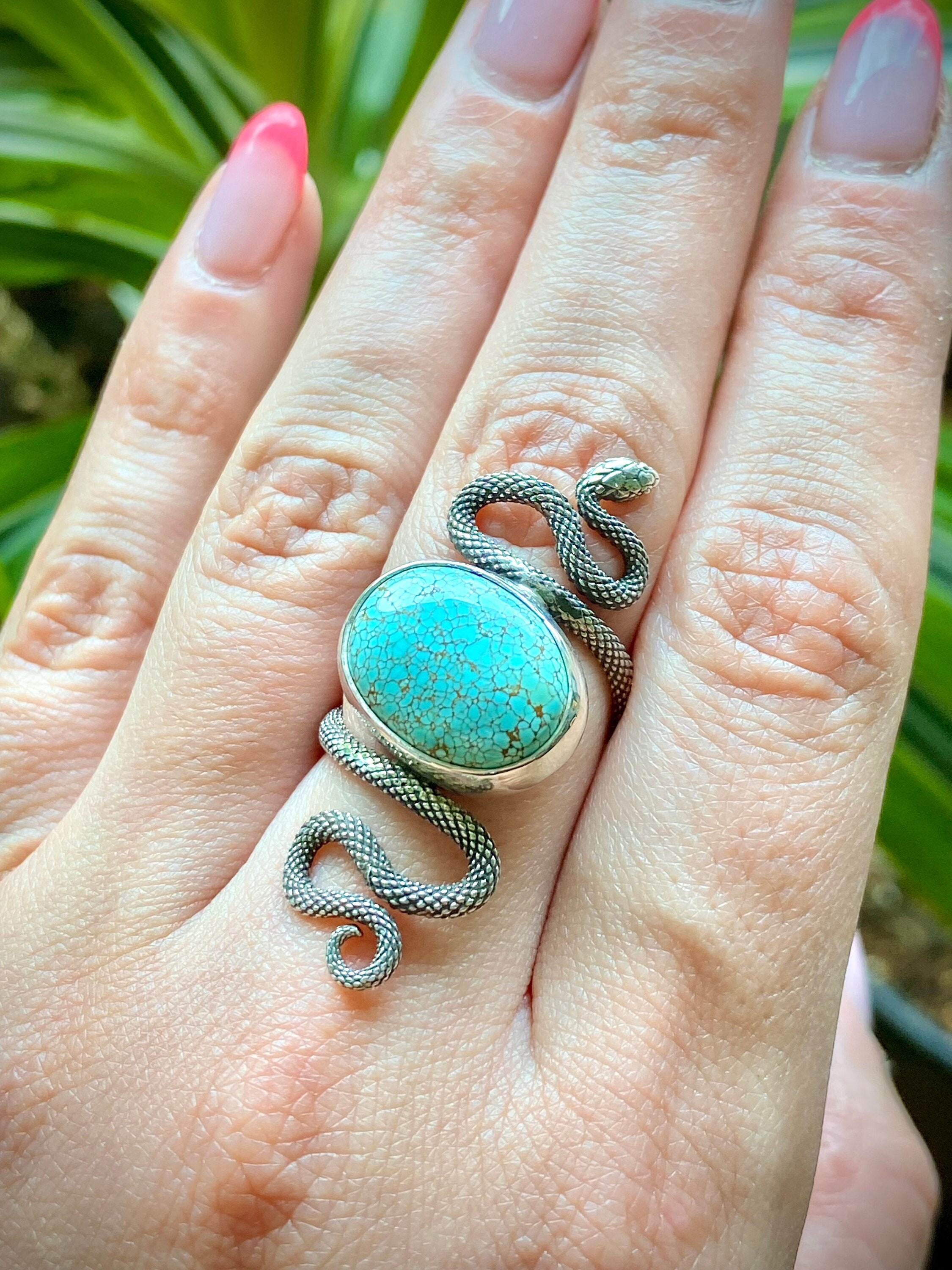 Turquoise snake deals ring