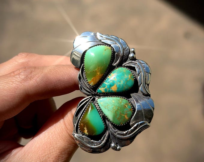 Featured listing image: Royston Turquoise Cluster Ring - 9