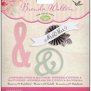 Sizzix - Fustella Ampersand/Banner Sizzlits - 658332