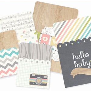 Simple Stories - SNAP-collectie - Zakken met drukknopen - Hallo baby