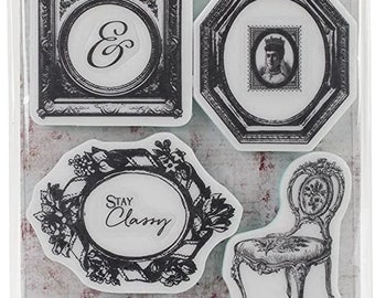 Prima Marketing Inc: Debütantin Collection - Cling Stamp