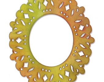 Sizzix Matrice de découpe Sizzlits - Cadre, décoré : 658067