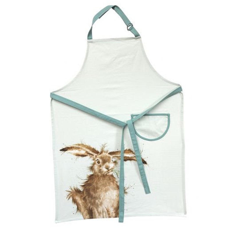 /'Hare-Brained/' Cotton Apron Wrendale Designs