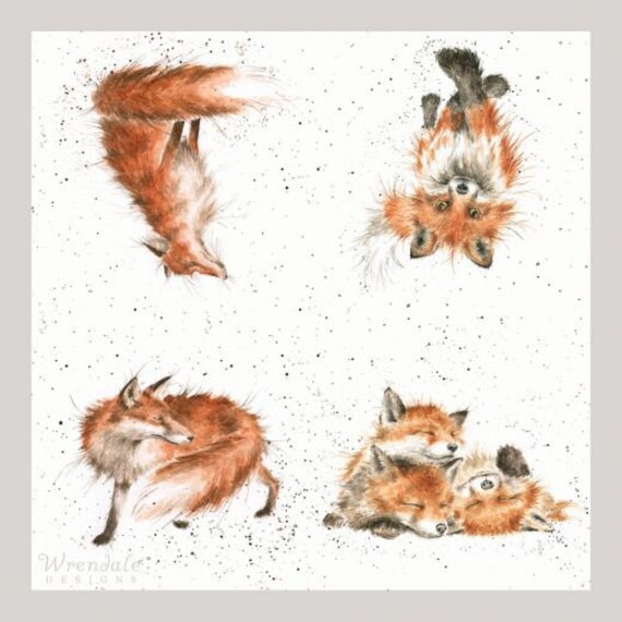 /'The Afternoon Nap/' Cocktail Napkins Wrendale Designs