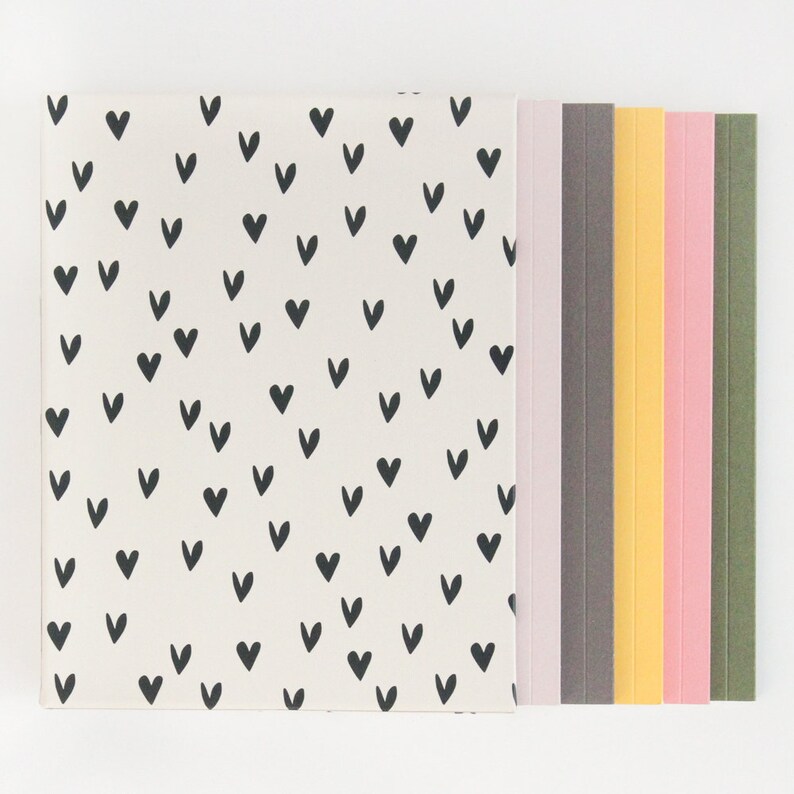 Caroline Gardner Mini Hearts Box of 5 Notebooks